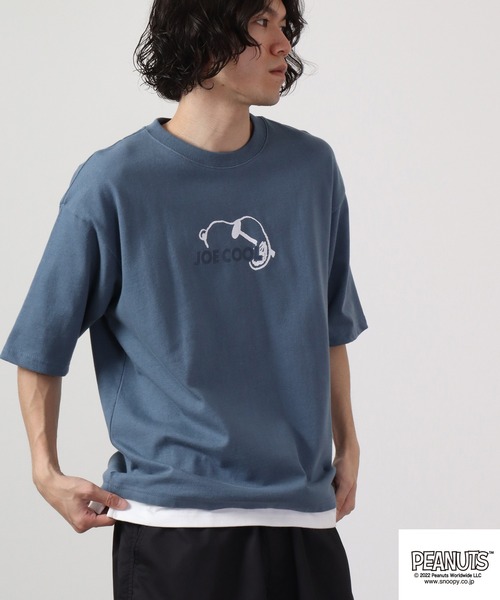 「PEANUTS」 半袖Tシャツ L オフホワイト メンズ_画像5