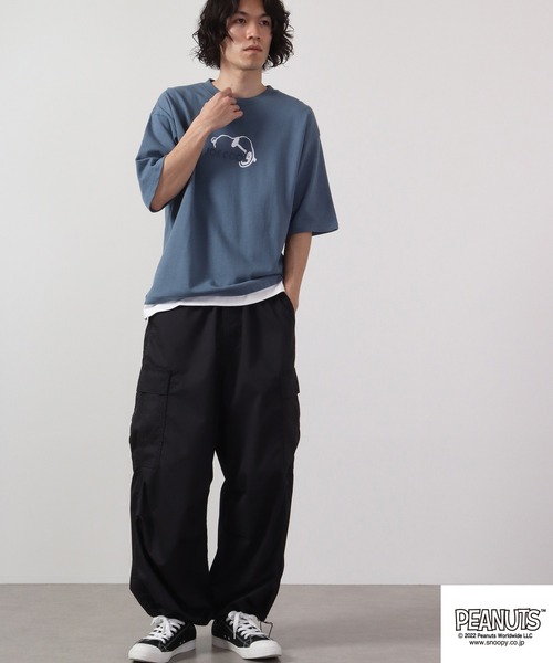 「PEANUTS」 半袖Tシャツ L オフホワイト メンズ_画像6