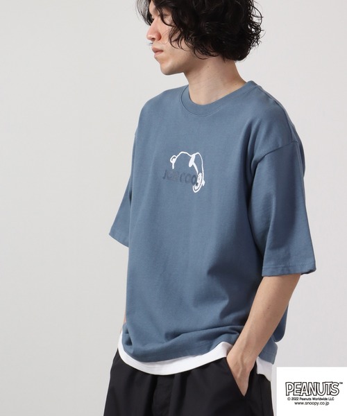 「PEANUTS」 半袖Tシャツ L オフホワイト メンズ_画像8