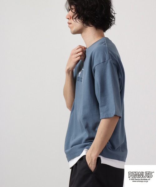 「PEANUTS」 半袖Tシャツ L オフホワイト メンズ_画像9