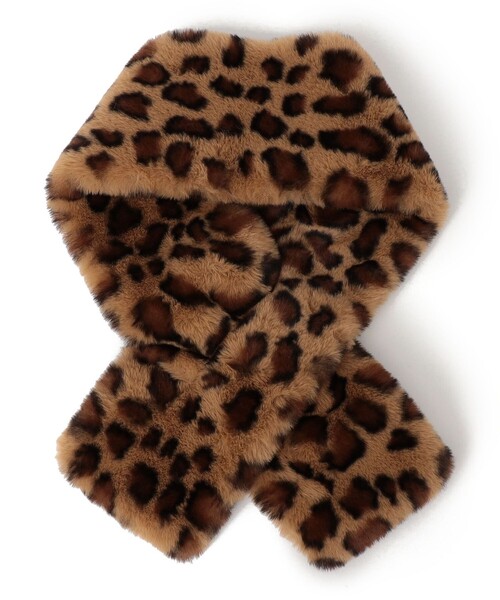 SHIPS（シップス） マフラー ストール 「手洗い可能」フェイク ファー