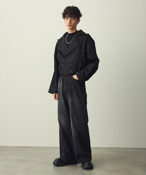 Shoowtime（ショウタイム） ブルゾン アウター Cropped Double Jacket