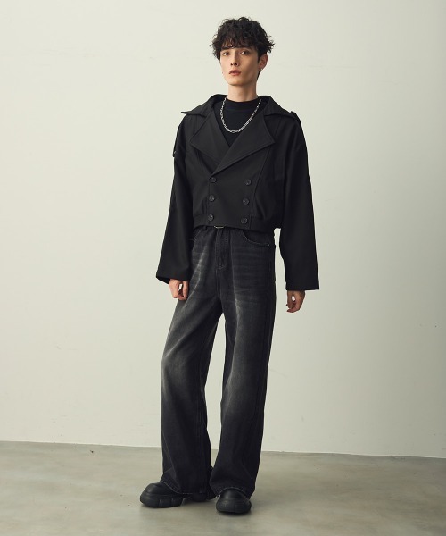 Shoowtime（ショウタイム） ブルゾン アウター Cropped Double Jacket
