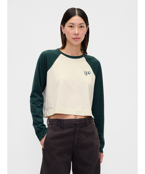 GAP（ギャップ） tシャツ リラックスフィット ラグランスリーブ 