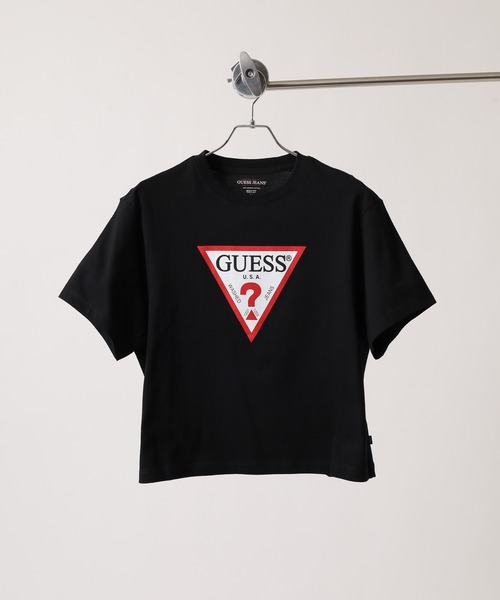 tシャツ GUESS JEANS GJ SS CN BOXY ICONIC TEE ゲス クロップド丈