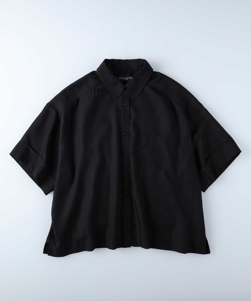 「HONEYSUCKLE ROSE」 半袖シャツ M ブラック レディース_画像5