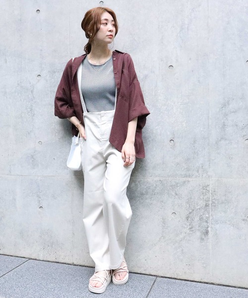 「HONEYSUCKLE ROSE」 半袖シャツ M ブラック レディース_画像6