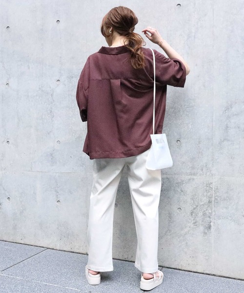 「HONEYSUCKLE ROSE」 半袖シャツ M ブラック レディース_画像9