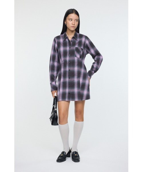 MOUSSY（マウジー） ワンピース CHECK SHIRT ドレス : ZOZOTOWN Yahoo