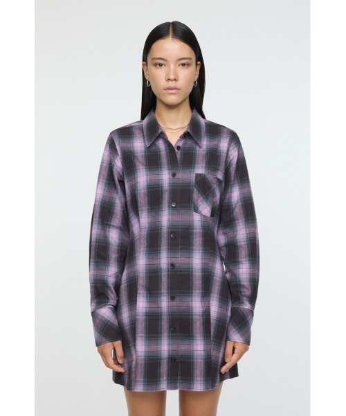 MOUSSY（マウジー） ワンピース CHECK SHIRT ドレス : ZOZOTOWN Yahoo