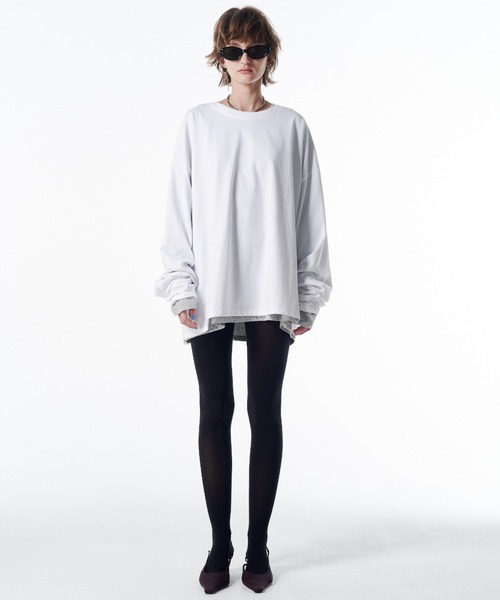 JOSE MOON（ジョゼムーン） tシャツ OVER PRINT LONG TSHIRT/オーバー