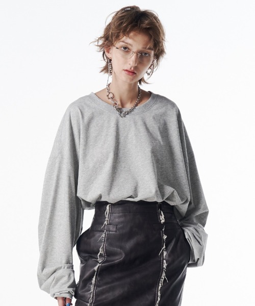 JOSE MOON（ジョゼムーン） tシャツ OVER PRINT LONG TSHIRT/オーバー