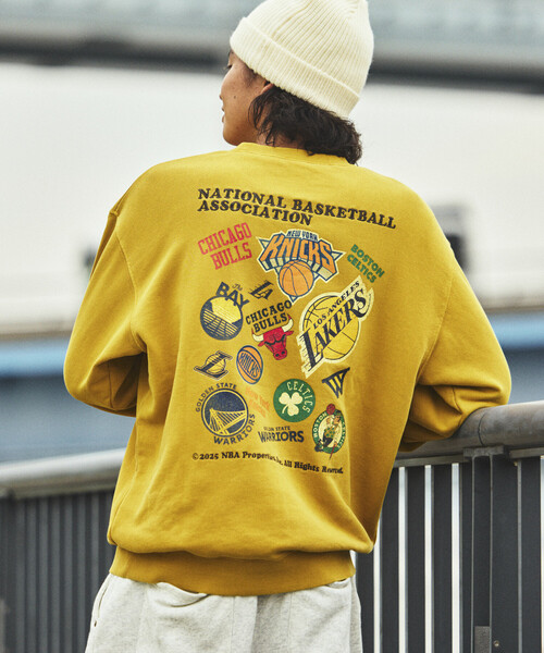 NBA トレーナー スウェット 別注ランダムチーム バックロゴ クルー