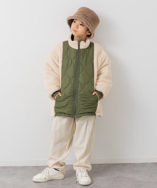 JAM & LINK コート アウター リバーシブル中綿ボアジャケット キッズ