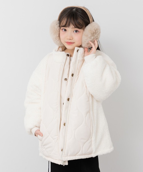 JAM & LINK コート アウター リバーシブル中綿ボアジャケット キッズ