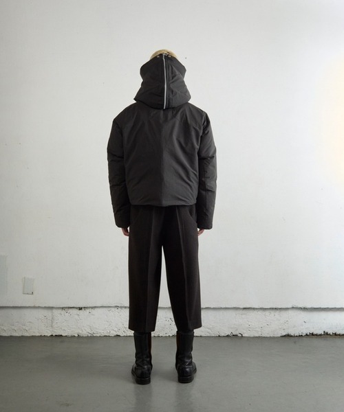 ダウンジャケット ダウン 「NVRFRGT」HOODED PUFFER JACKET メンズの画像