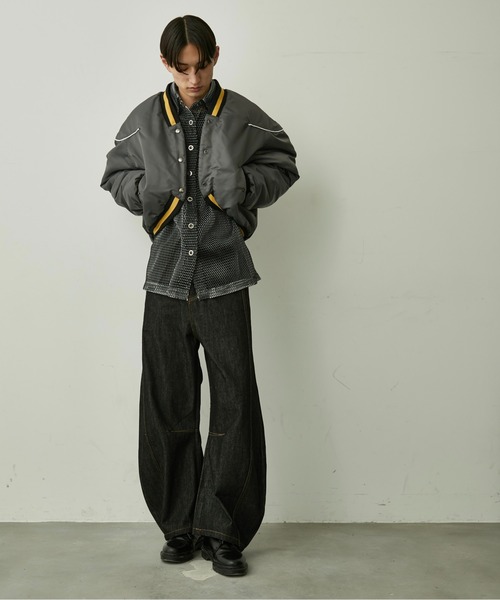 BLANK HOTEL スタジャン Bolero-Style Padded Award Jacket / ボレロ