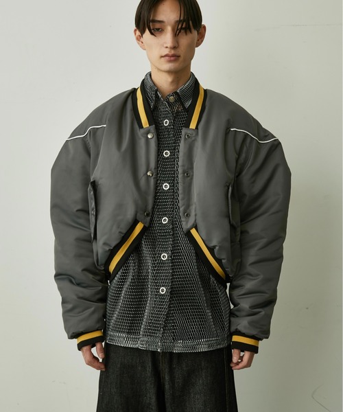 BLANK HOTEL スタジャン Bolero-Style Padded Award Jacket / ボレロ