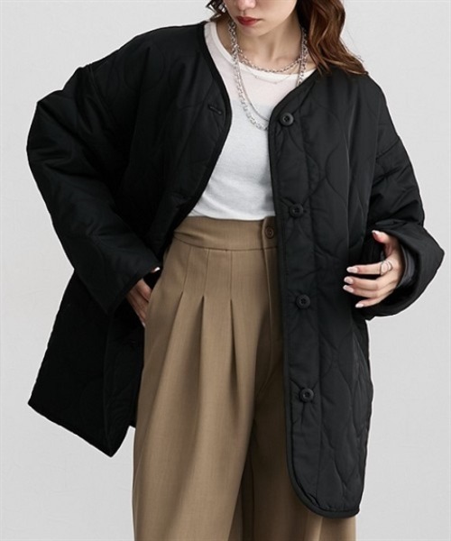 Soiunique（スワユニーク） ノーカラーコート コート ノーカラー