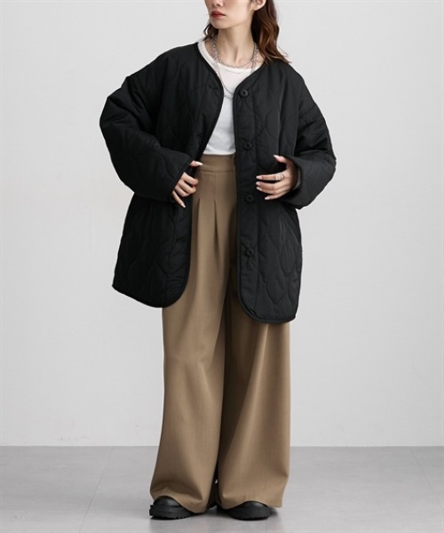 Soiunique（スワユニーク） ノーカラーコート コート ノーカラー