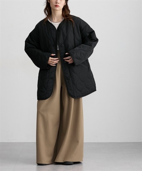 Soiunique（スワユニーク） ノーカラーコート コート ノーカラー
