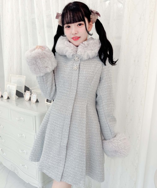 「ROJITA」 コート FREE ホワイト レディース_画像2