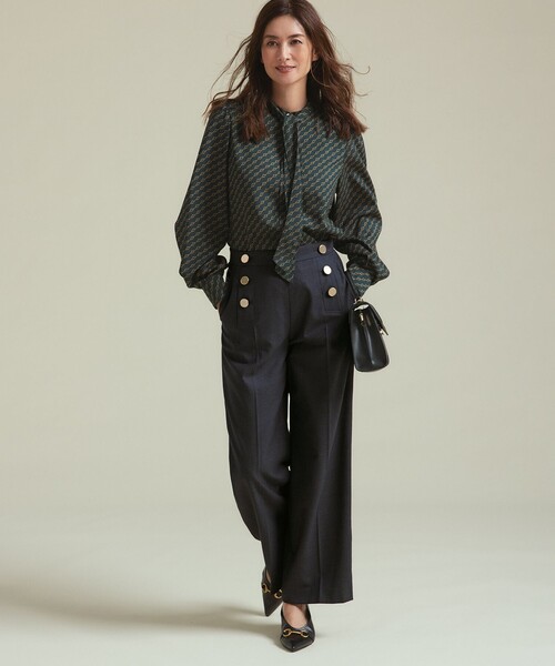 「23区」 パンツ 36 ネイビー レディース_画像3