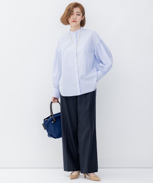 「23区」 パンツ 36 ネイビー レディース_画像6