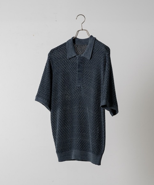 「soerte」 半袖ニット 1 ブラック メンズ_画像2