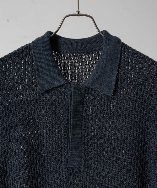 「soerte」 半袖ニット 1 ブラック メンズ_画像4