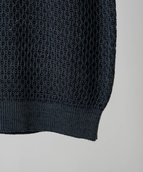 「soerte」 半袖ニット 1 ブラック メンズ_画像7