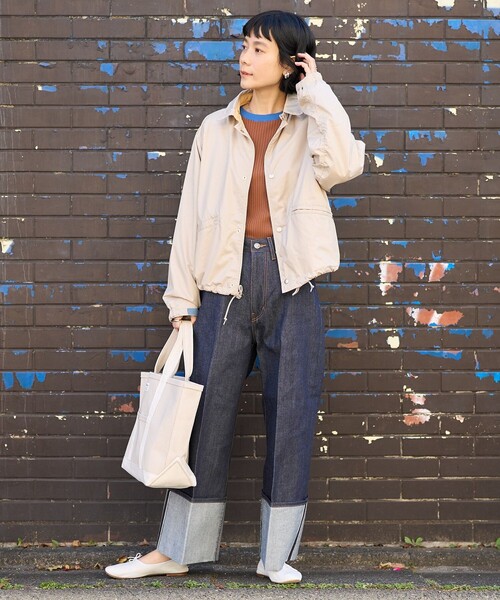 「FREAK'S STORE」 デニムパンツ MEDIUM ネイビー レディース_画像2