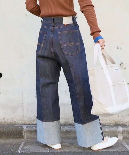 「FREAK'S STORE」 デニムパンツ MEDIUM ネイビー レディース_画像7