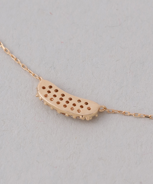 ネックレス beansパヴェダイヤネックレス K18 レディースの画像