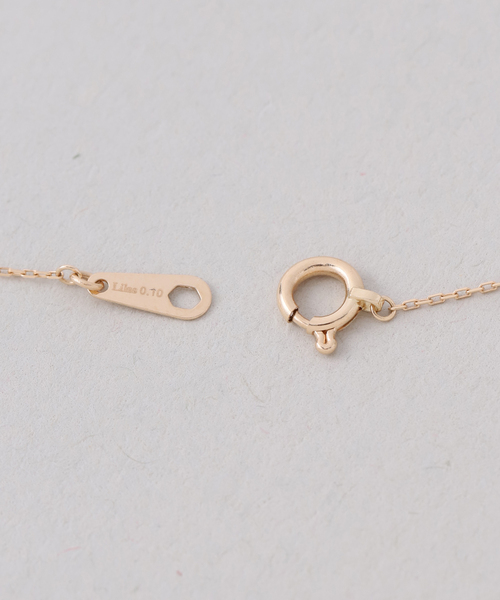 ネックレス beansパヴェダイヤネックレス K18 レディースの画像