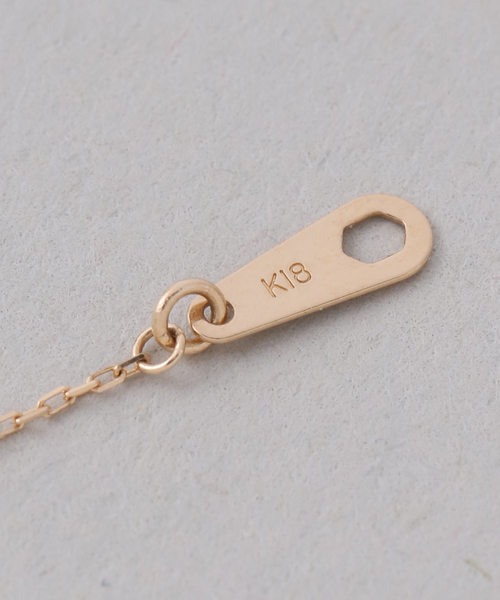 ネックレス beansパヴェダイヤネックレス K18 レディースの画像