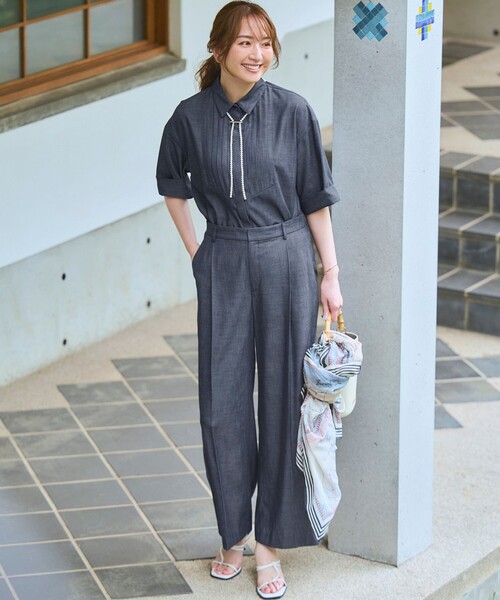 23区（ニジュウサンク） ストール マフラー コットンシルク マップ柄