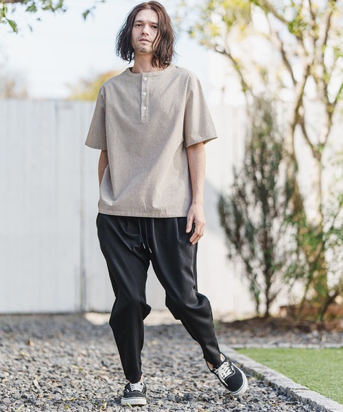 CAMBIO（カンビオ） イージーパンツ L ブラック メンズ : ZOZOTOWN