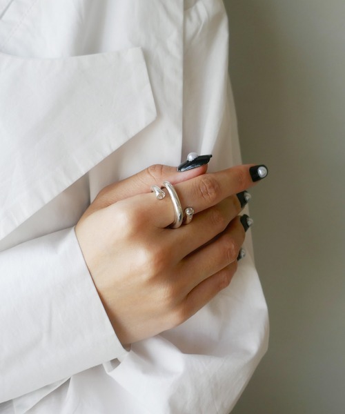 「e.m.」 リング L シルバー レディース_画像3