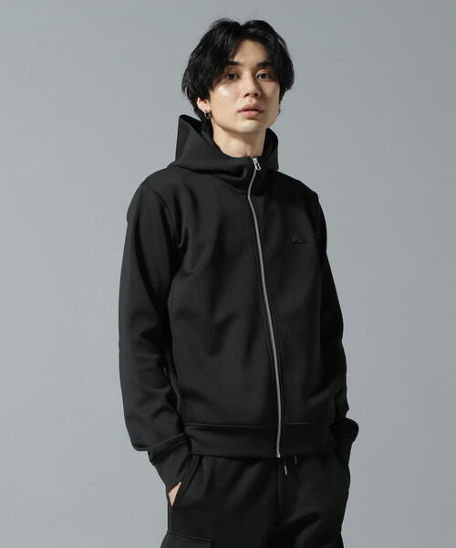 「DANKE SCHON」 ジップアップパーカー L チャコールグレー レディース_画像2