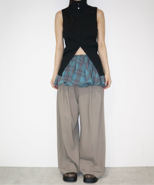 「musubore」 ミニスカート FREE グリーン レディース_画像5