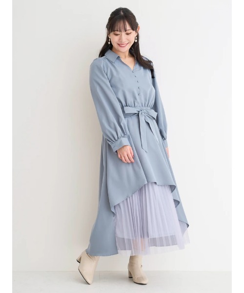 「Re-J&SUPURE」 長袖ワンピース - ホワイト レディース_画像3