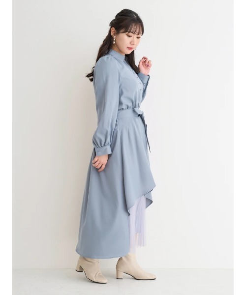 「Re-J&SUPURE」 長袖ワンピース - ホワイト レディース_画像4