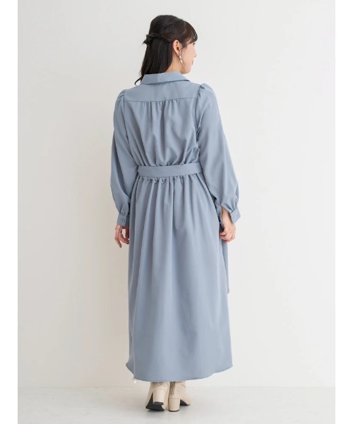 「Re-J&SUPURE」 長袖ワンピース - ホワイト レディース_画像5