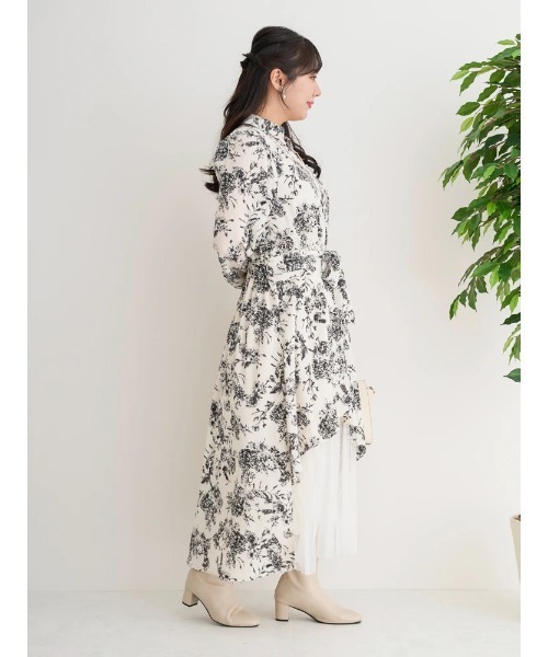 「Re-J&SUPURE」 長袖ワンピース - ホワイト レディース_画像8