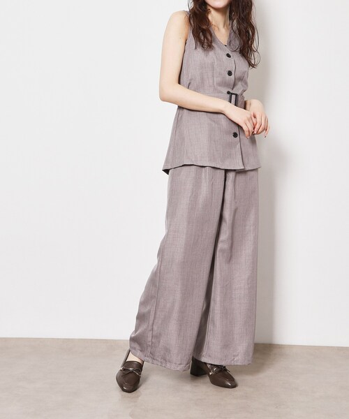 ESPERANZA（エスペランサ） パンプス ビジュー付リボンローファー