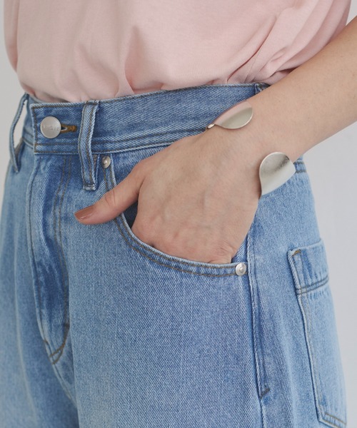 「ANGIE」 デニムパンツ LARGE ネイビー レディース_画像7