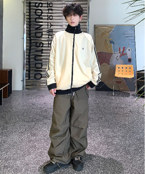 「BEVERLY HILLS POLO CLUB」 ブルゾン MEDIUM グレー メンズ_画像8