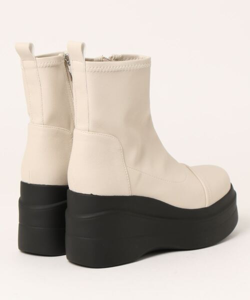 「YOSUKE」 ショートブーツ M ブラック レディース_画像2