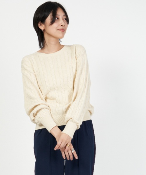 「THE SHINZONE」 長袖ニット FREE オレンジ レディース_画像4